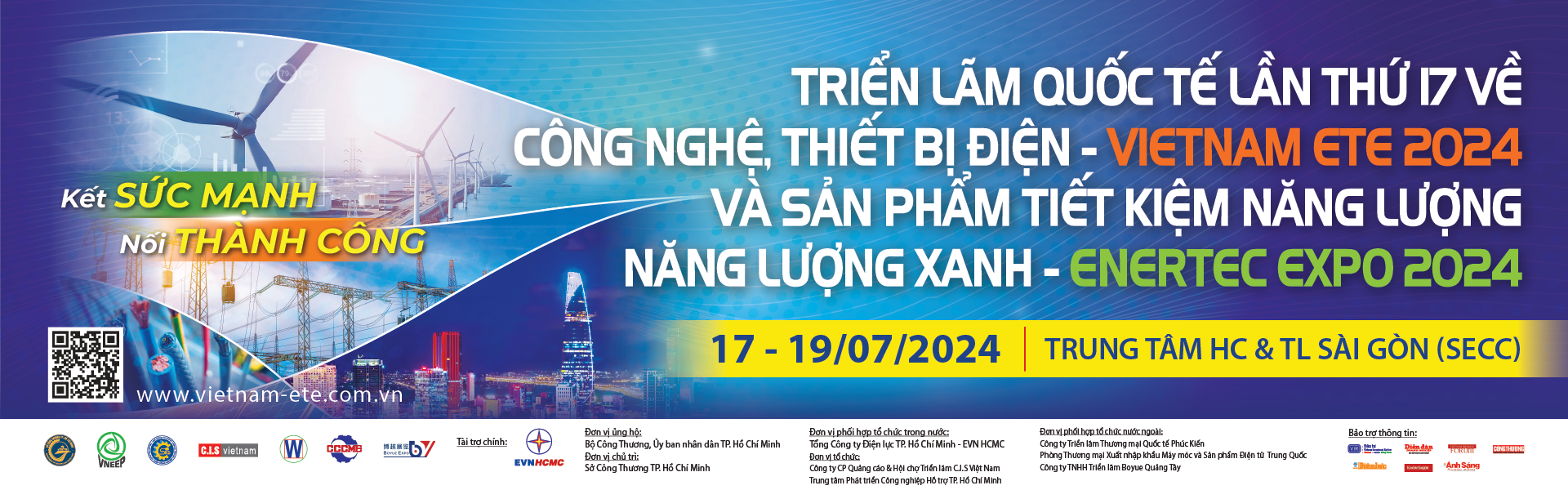 Triển lãm Quốc tế lần thứ 17 về Công nghệ, Thiết bị điện – Vietnam ETE 2024 và Sản phẩm Tiết kiệm Năng lượng, Năng lượng xanh – Enertec Expo 2024